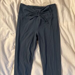 Athleta Charcoal Tie-Front Leggings